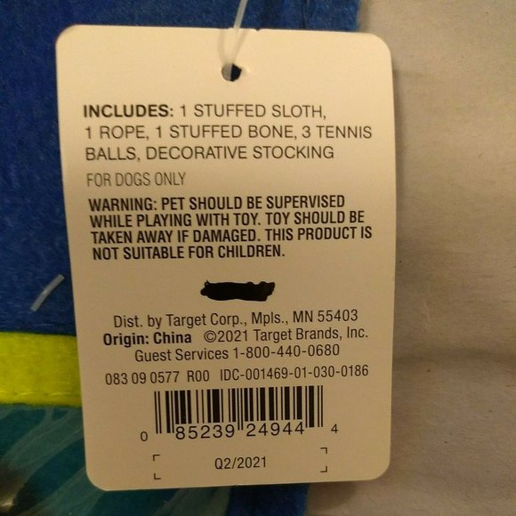 Dog Toys Boots & Barkley Green Stocking 6 Pieces Stuffed Toys & Balls - Picture 5 of 5